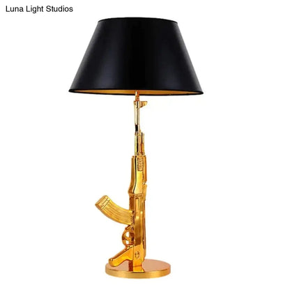 DecorBites™ Nordic Modern AK47 Gun_Lounge Silvery Gold Lustre Bedroom Lamp LED Floor Lamps Kids Children Room Fixtures Home Loft Decor