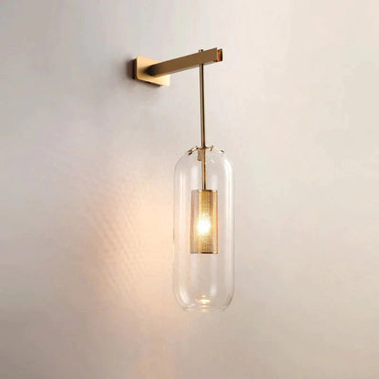 DecorBites™ Nordic Modern Decor Glass Lampshade for Bedroom Study Room Stairs Art Wall Lamp