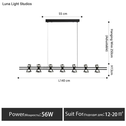 DecorBites™ Nordic modern minimalist light luxury bar LED strip lamp kitchen island table Light fixture