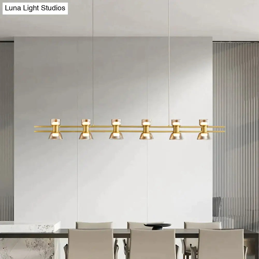 DecorBites™ Nordic modern minimalist light luxury bar LED strip lamp kitchen island table Light fixture