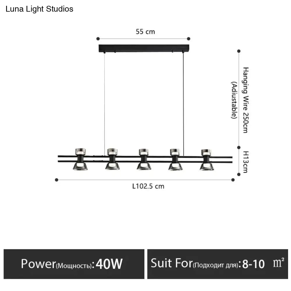 DecorBites™ Nordic modern minimalist light luxury bar LED strip lamp kitchen island table Light fixture