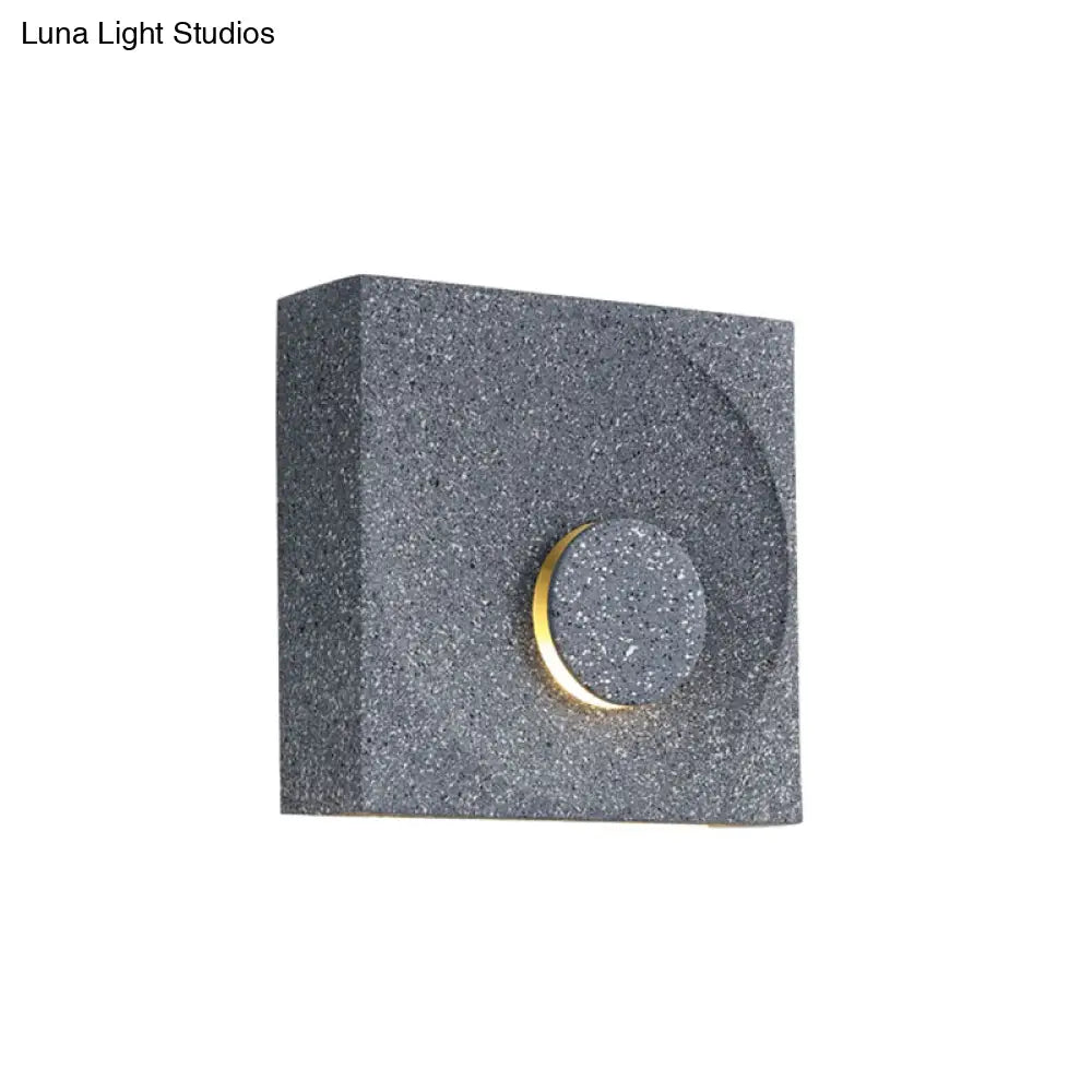 DecorBites™ Nordic Square LED Wall Sconce Light - Modern Cement Bedroom Lighting