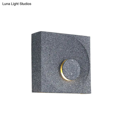 DecorBites™ Nordic Square LED Wall Sconce Light - Modern Cement Bedroom Lighting