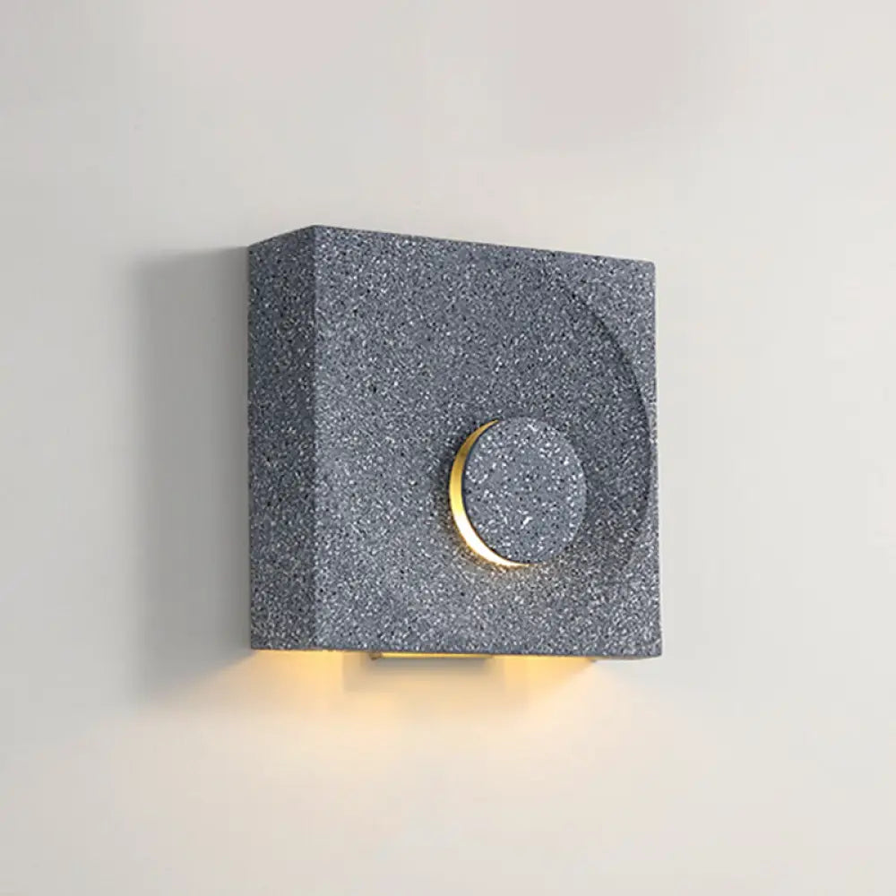 DecorBites™ Nordic Square LED Wall Sconce Light - Modern Cement Bedroom Lighting