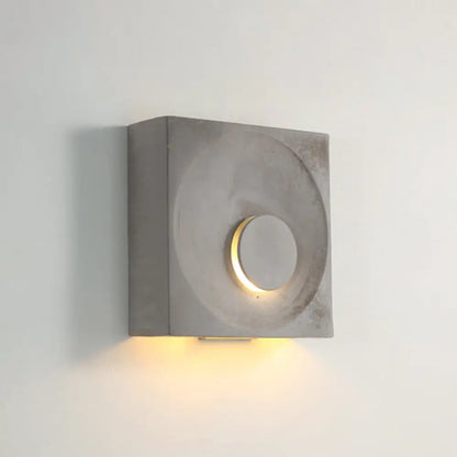 DecorBites™ Nordic Square LED Wall Sconce Light - Modern Cement Bedroom Lighting