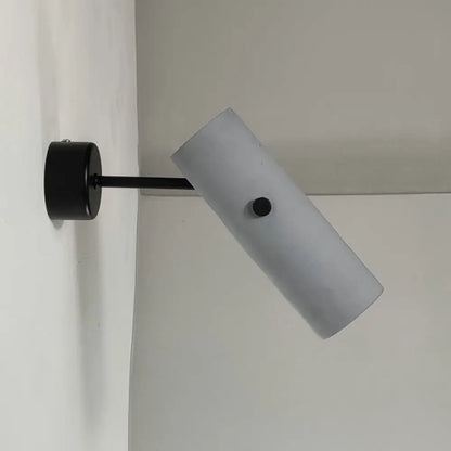 DecorBites™ Nordic Style Grey Rotatable Wall Mounted Spotlight with Single-Bulb for Cement Cylinder Wall Lighting