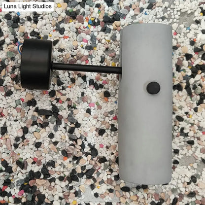 DecorBites™ Nordic Style Grey Rotatable Wall Mounted Spotlight with Single-Bulb for Cement Cylinder Wall Lighting