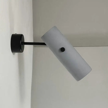 Nordic style matte black rotatable wall spotlight bedroom light