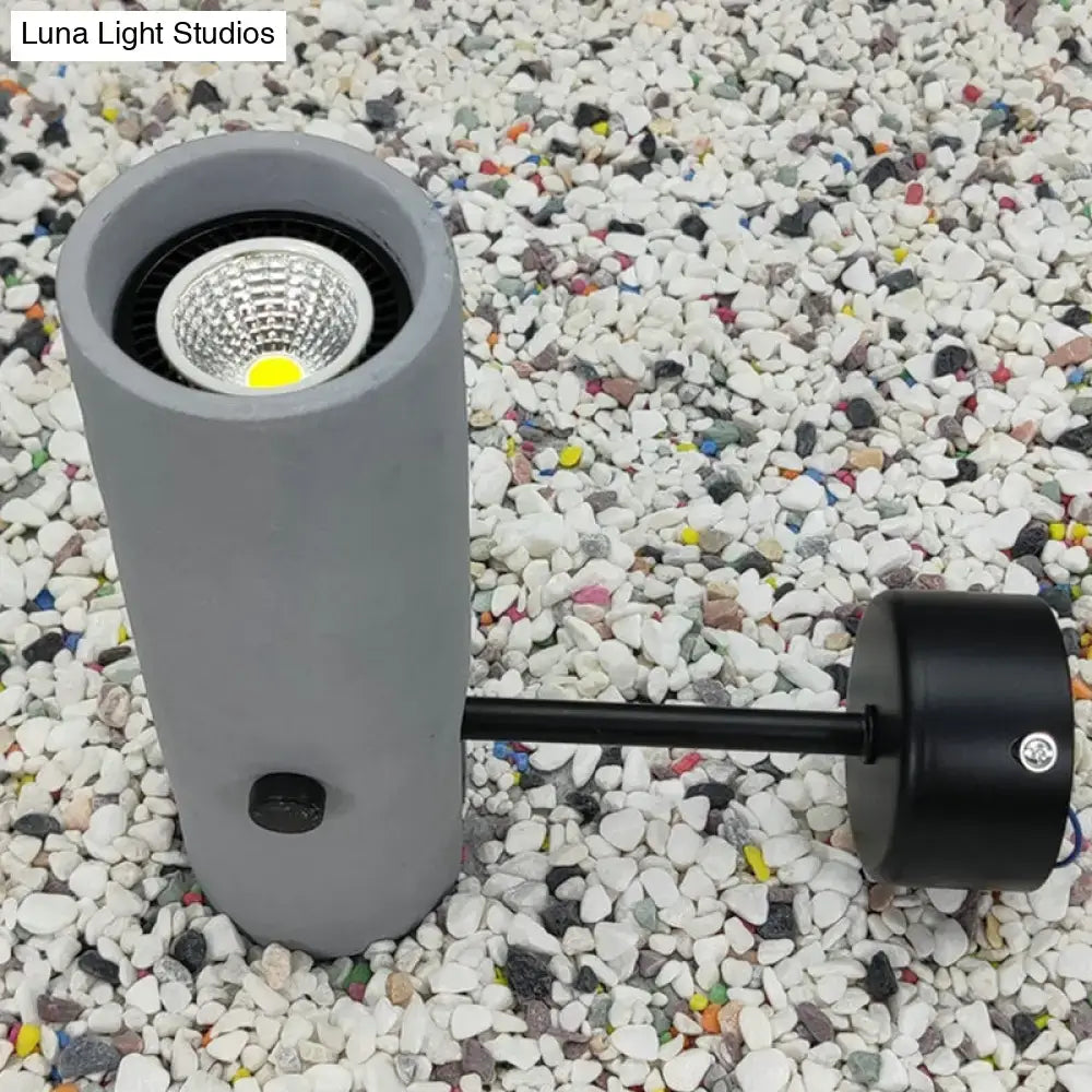 Nordic style matte black rotatable wall spotlight bedroom light