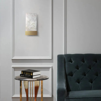 DecorBites™ Nordic Style Mica Wall Sconce: Rectangle Shade, Single Light, Living Room Wall Mount