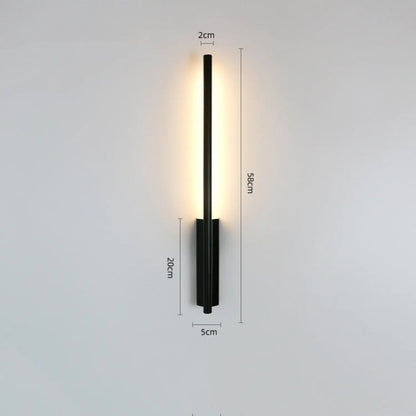 Nordic Style Wall Lamps for Living Room with Elegant Golden Lines