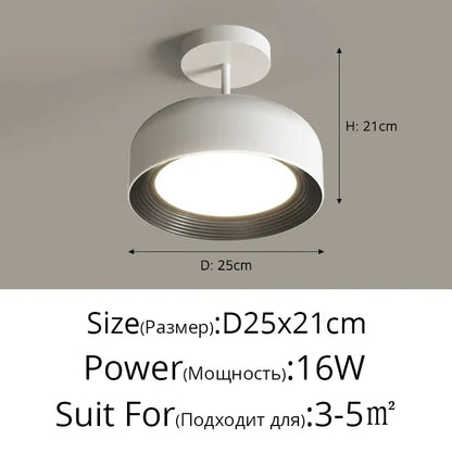 Nordic style white circular chandeliers for dining room lighting