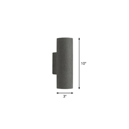 DecorBites™ Nordic Terrazzo Shade Up/Down Wall Sconce with 2-Bulb Cylindrical Lamp for Stairs