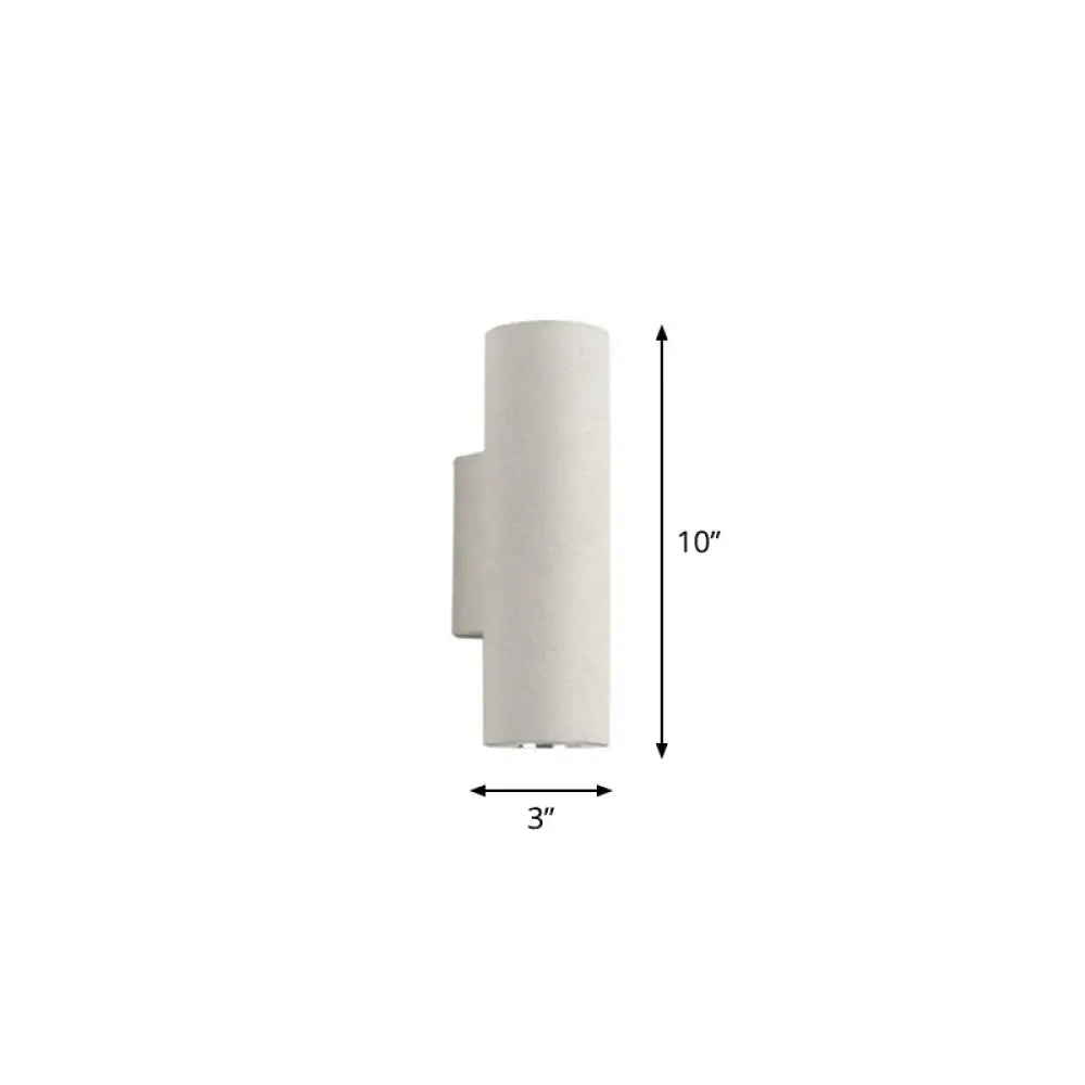 DecorBites™ Nordic Terrazzo Shade Up/Down Wall Sconce with 2-Bulb Cylindrical Lamp for Stairs
