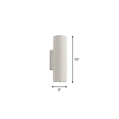 DecorBites™ Nordic Terrazzo Shade Up/Down Wall Sconce with 2-Bulb Cylindrical Lamp for Stairs