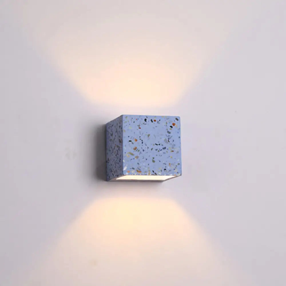 DecorBites™ Nordic Terrazzo Wall Sconce - Up Down Hotel Light (Red/White/Blue)