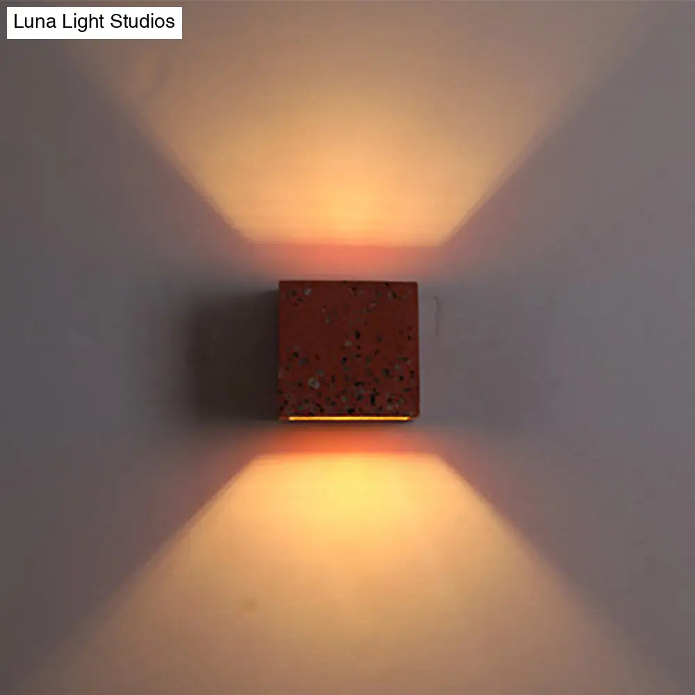 DecorBites™ Nordic Terrazzo Wall Sconce - Up Down Hotel Light (Red/White/Blue)