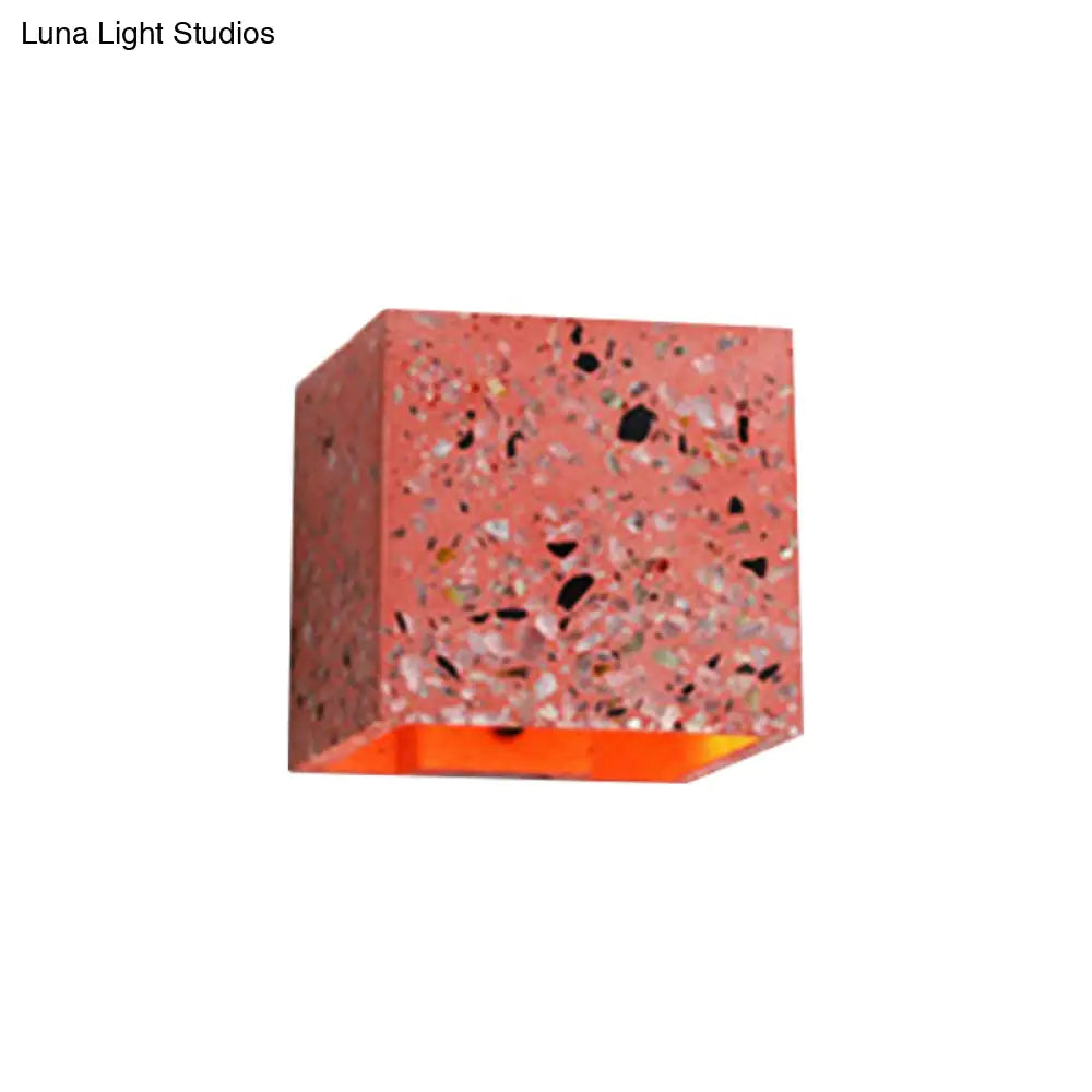 DecorBites™ Nordic Terrazzo Wall Sconce - Up Down Hotel Light (Red/White/Blue)