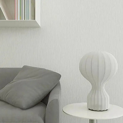 Nordic white ribbed hot air balloon table lamp bedroom light