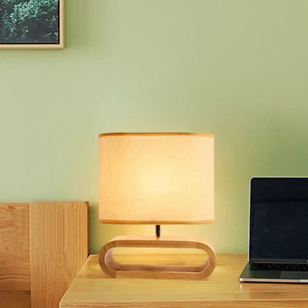 Nordic wood bedside table light bedroom 12 inch fixture