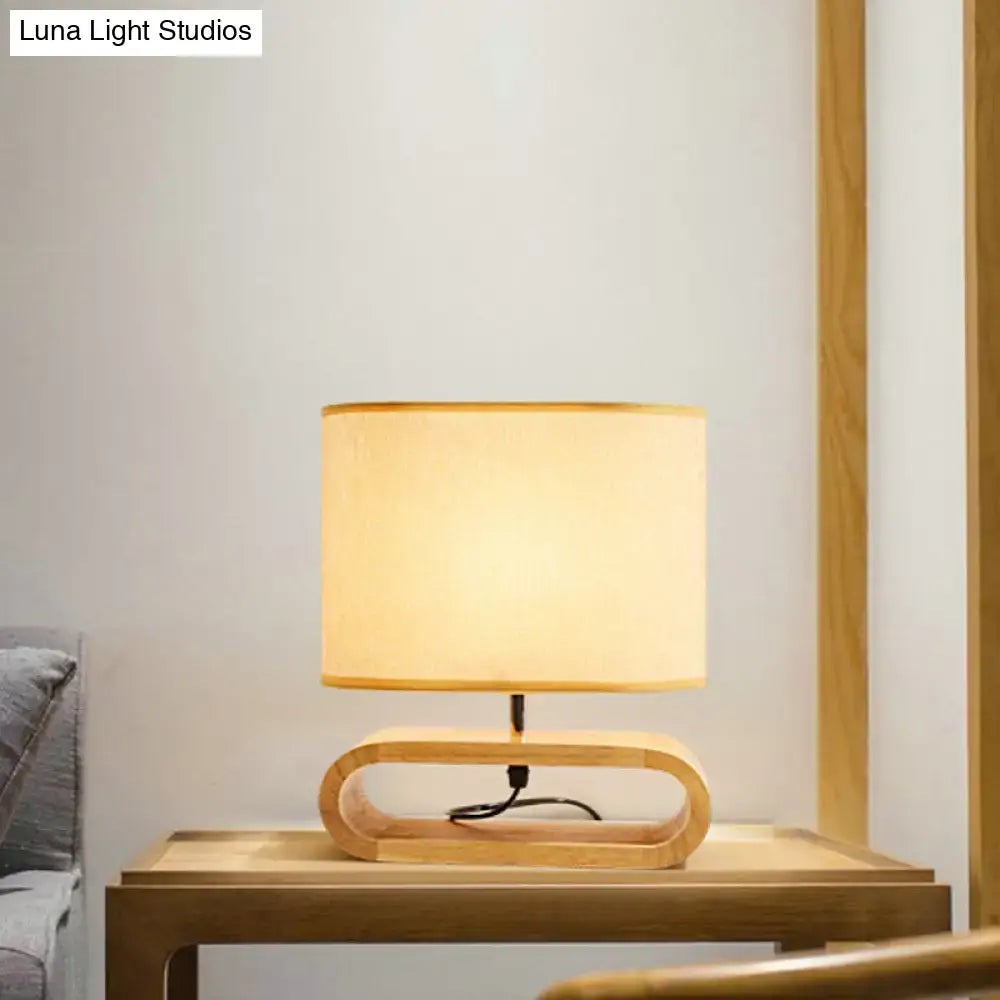 Nordic wood bedside table light bedroom 12 inch fixture