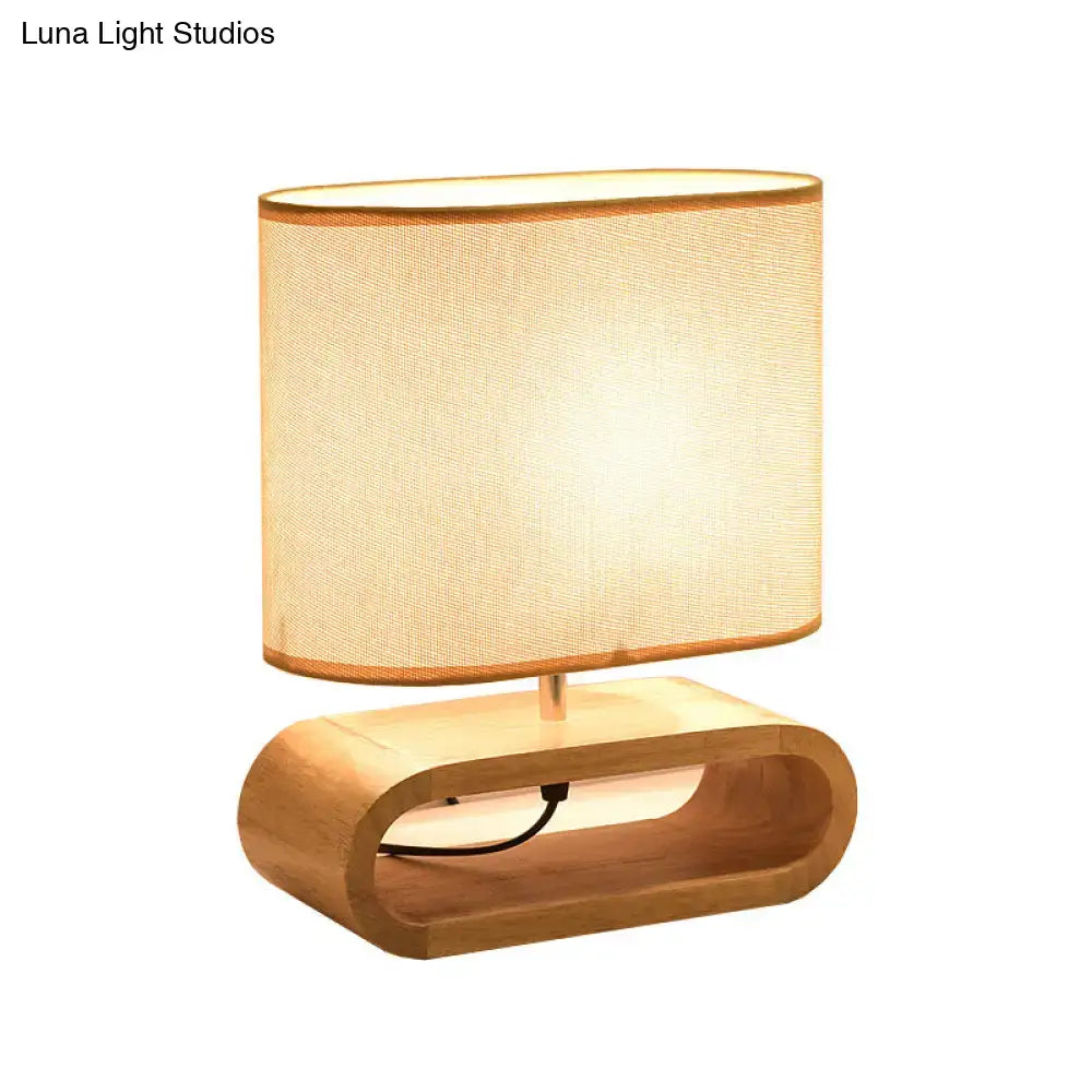 Nordic wood bedside table light bedroom 12 inch fixture
