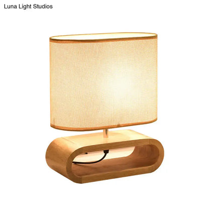 Nordic wood bedside table light bedroom 12 inch fixture