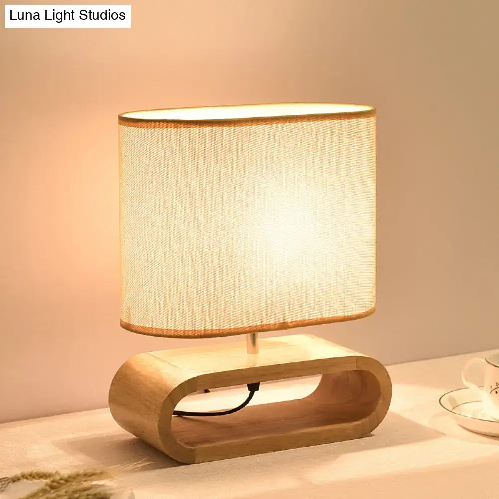 Nordic wood bedside table light bedroom 12 inch fixture