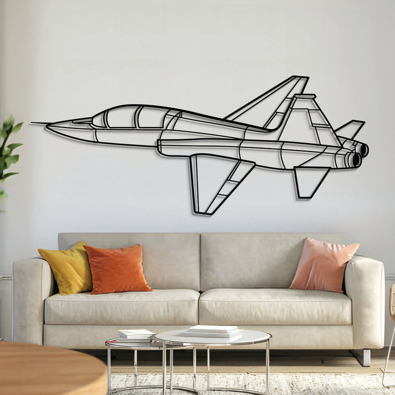 T-38C Talon Angle Metal Aircraft Wall Art - NCP0496, angle view