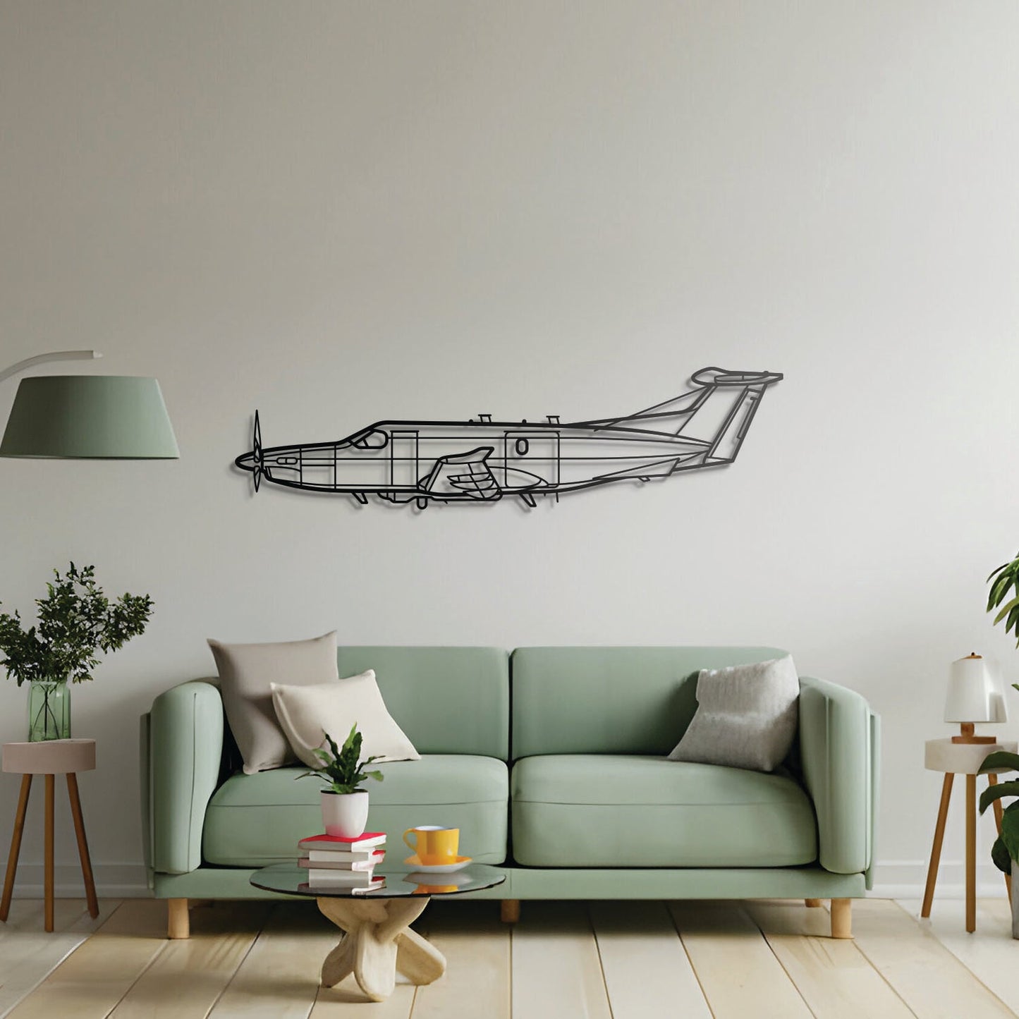 U-28A Draco Metal Aircraft Wall Art - NCP0248