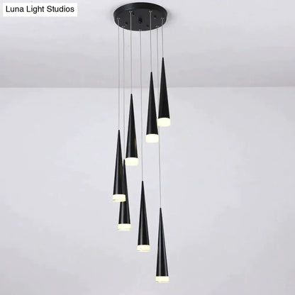 DecorBites™ Novelty LED Pendant Lamp dimmable Lights Kitchen Island Dining Room Shop Bar Counter Decoration Cylinder Pipe Pendant Lights