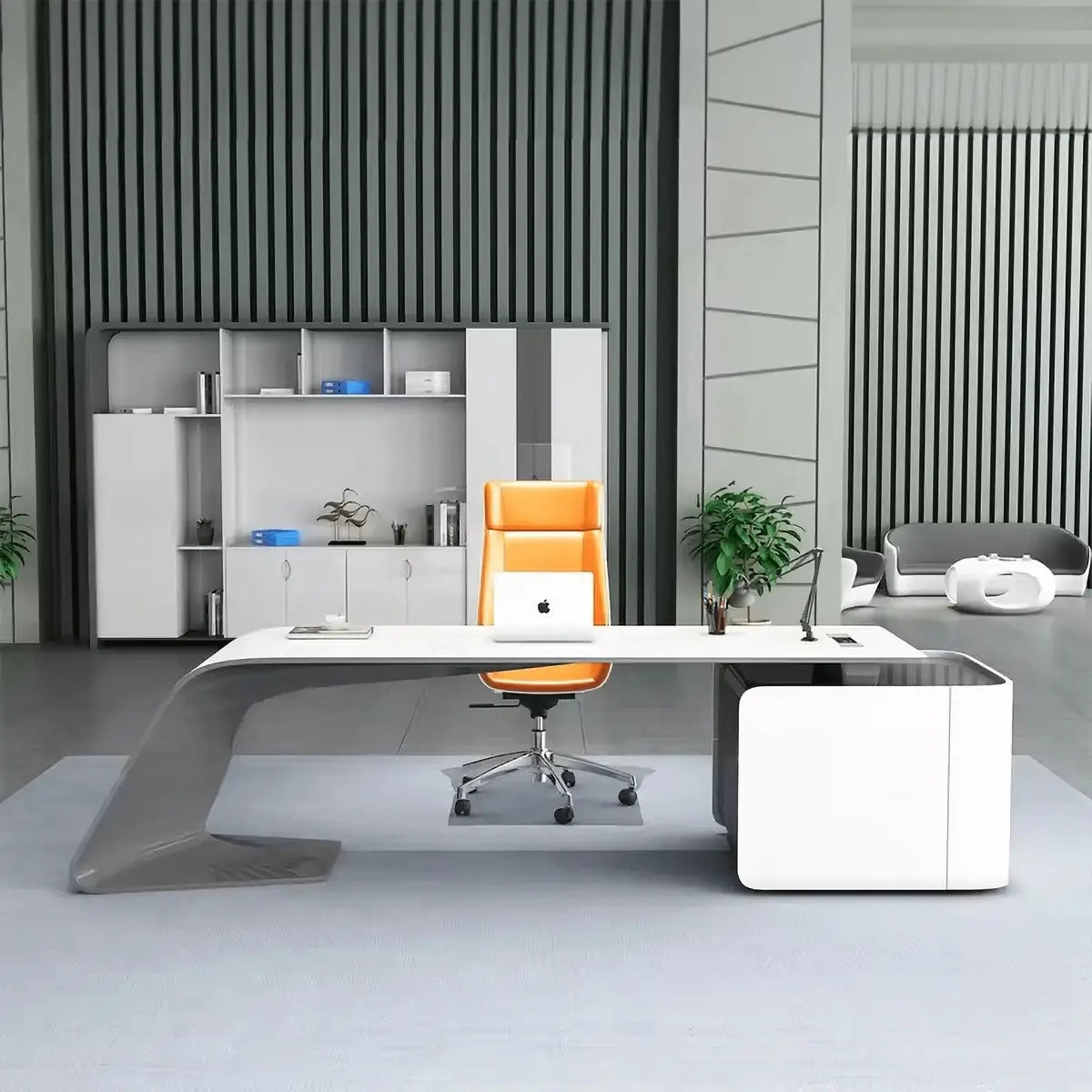 Gödel · White Executive Desk