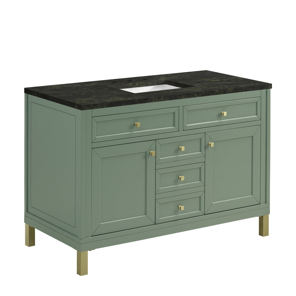 James Martin Chicago 48" Single Bathroom Vanity, Smokey Celadon