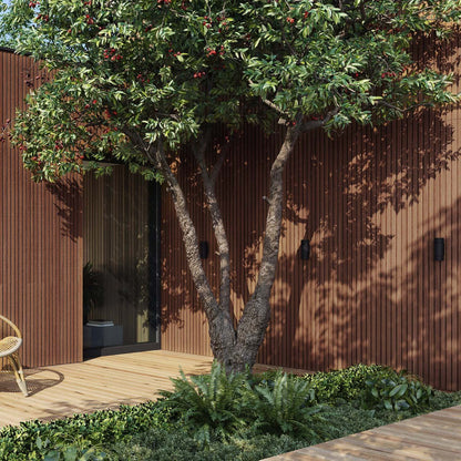 Exterior Wood-Look Composite Slat Panels