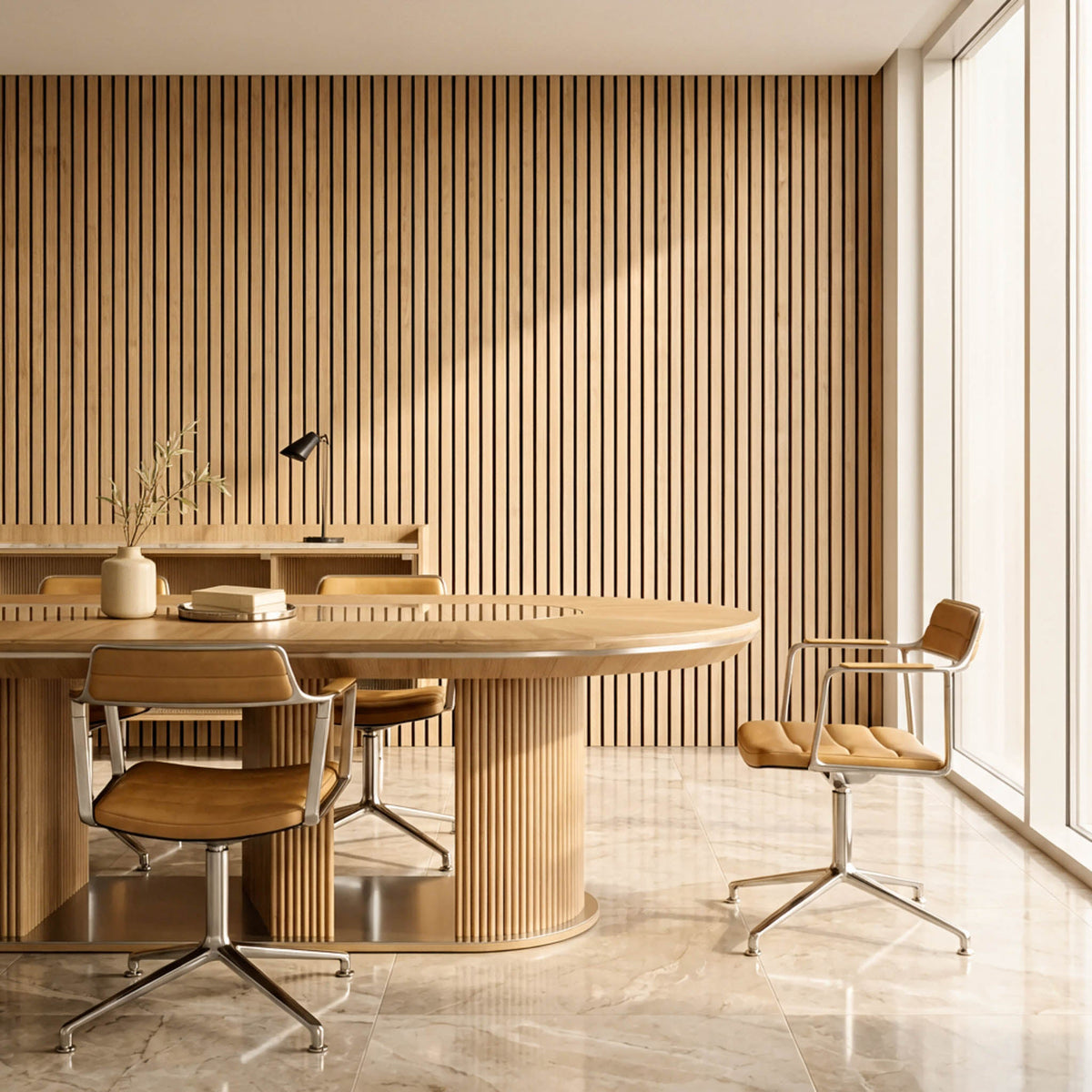 Acoustic Wide Slat Panel