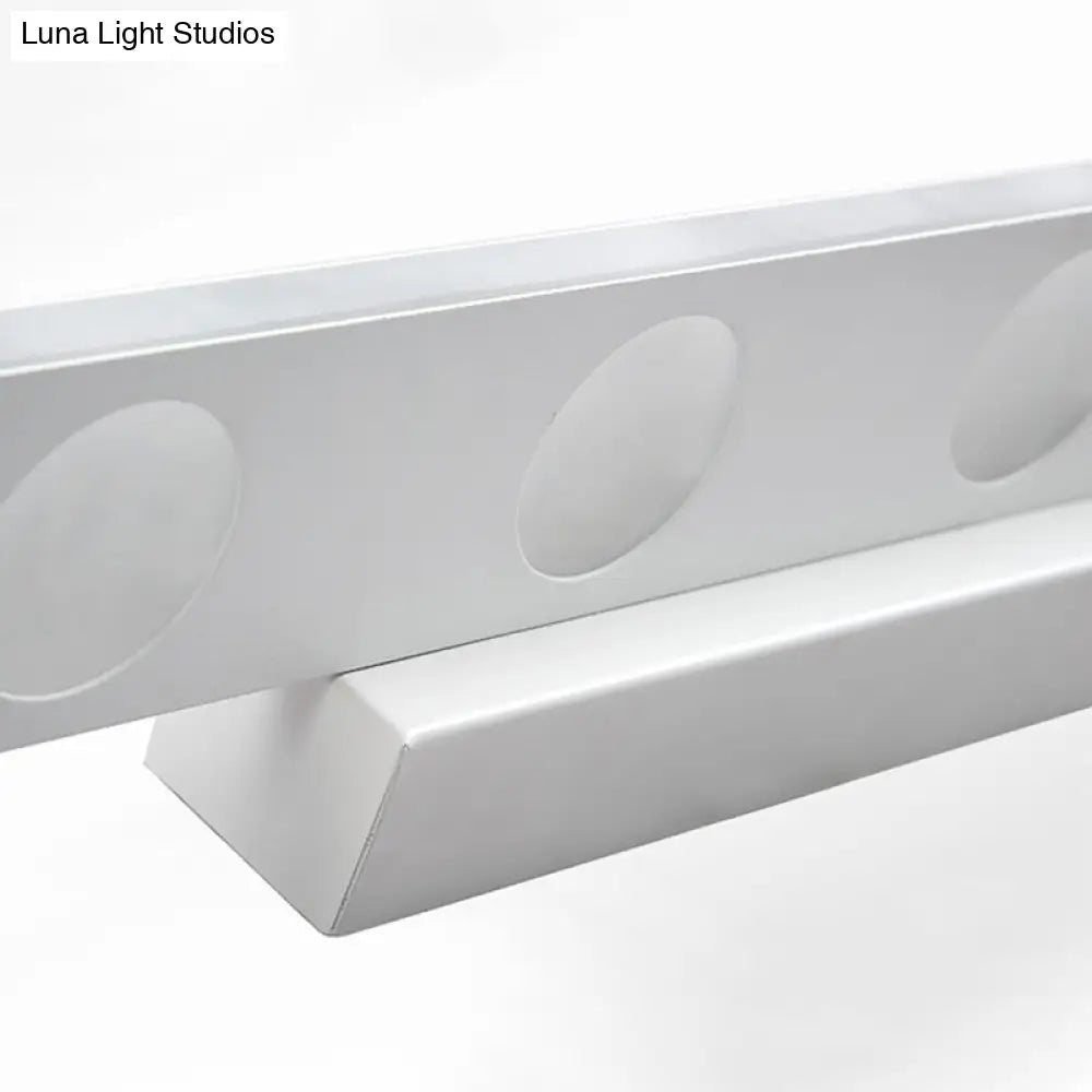 DecorBites™ Oblong Bathroom LED Vanity Light Acrylic 4/6 Lights Simplicity Wall Mounted Mirror Lighting in Warm/White