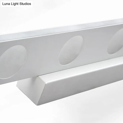 DecorBites™ Oblong Bathroom LED Vanity Light Acrylic 4/6 Lights Simplicity Wall Mounted Mirror Lighting in Warm/White