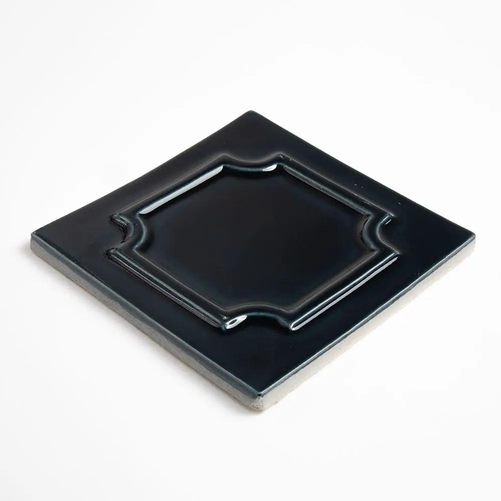 Obsidian Crackled Era Ombre Ceramic Accent Tiles 6x6