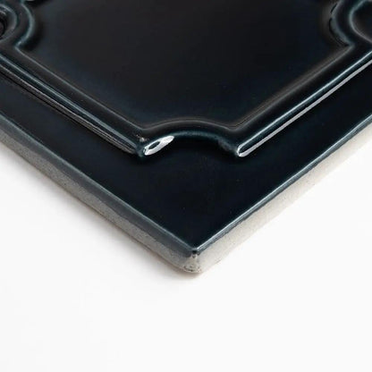Obsidian Crackled Era Ombre Ceramic Accent Tiles 6x6