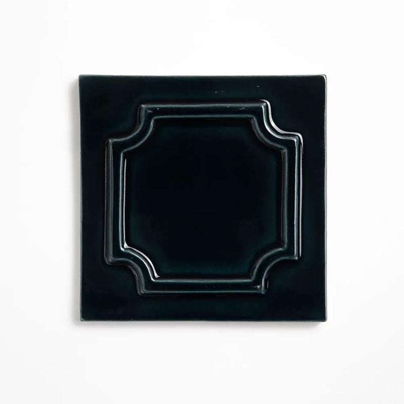 Obsidian Crackled Era Ombre Ceramic Accent Tiles 6x6