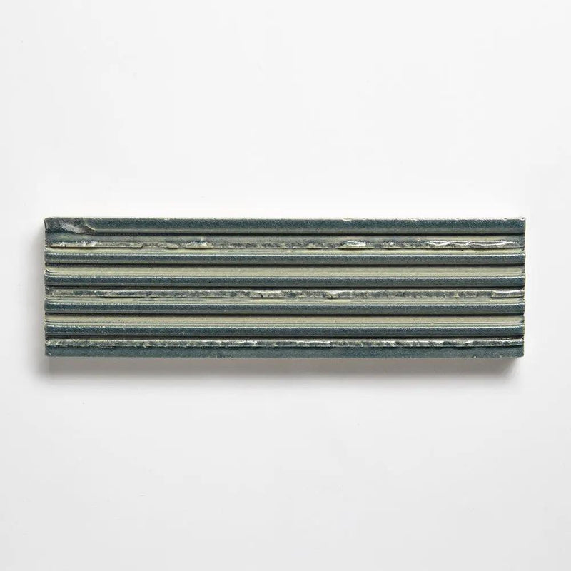 Ocean Leather Fluted Thin Brick Tiles 2 1/4x7 9/16