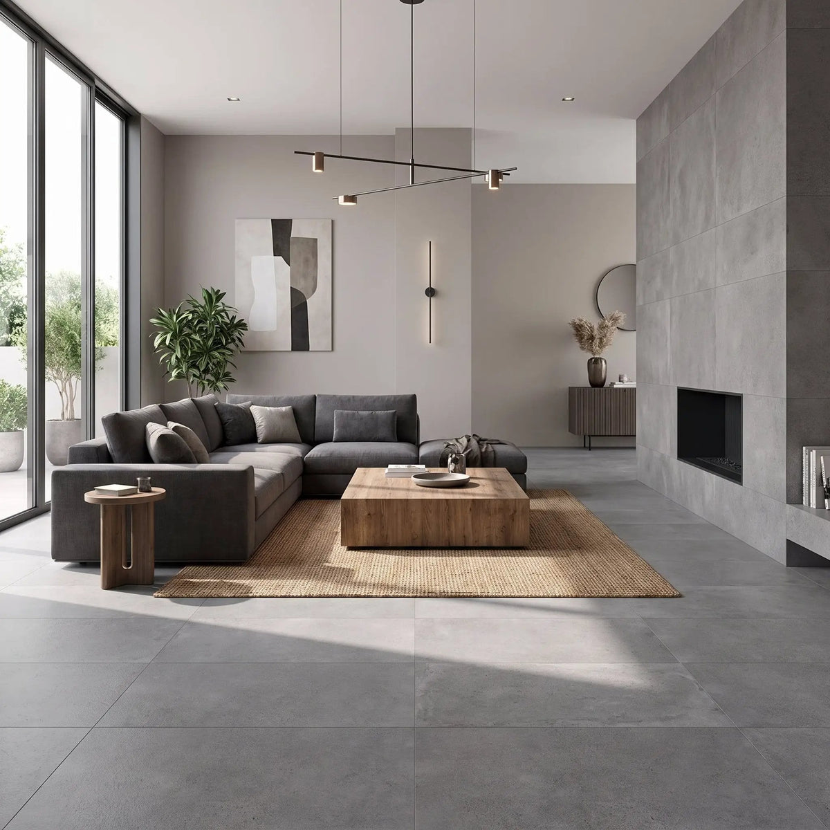 Octo Grey Porcelain Tiles 24x48