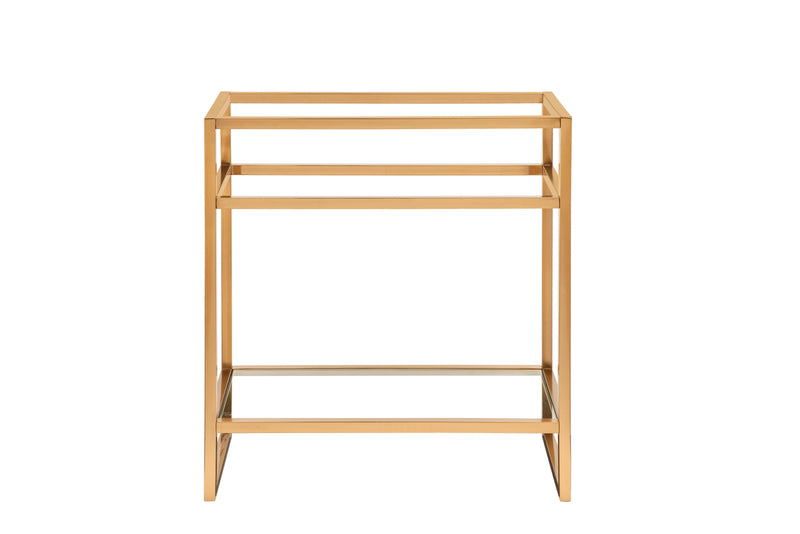 James Martin Boston 31.5" Console Base, Radiant Gold