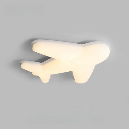 Off-white airplane ceiling chandelier for children's room