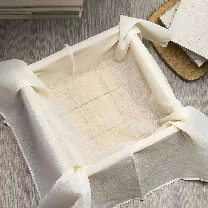 Off-white cotton tofu maker cloth for kitchen homemade cheese
