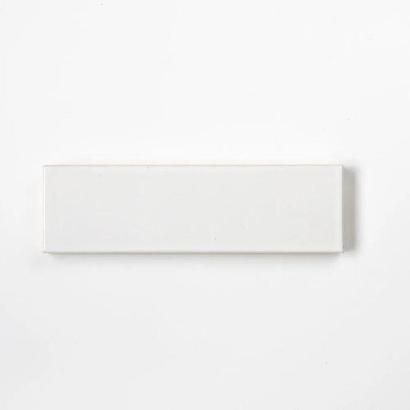 Off White Glossy Ceramic Tiles 2 1/4x7 9/16
