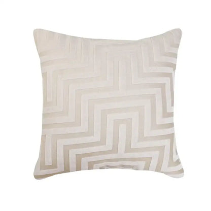 Olive and dark green geometric jacquard throw pillowcase living room