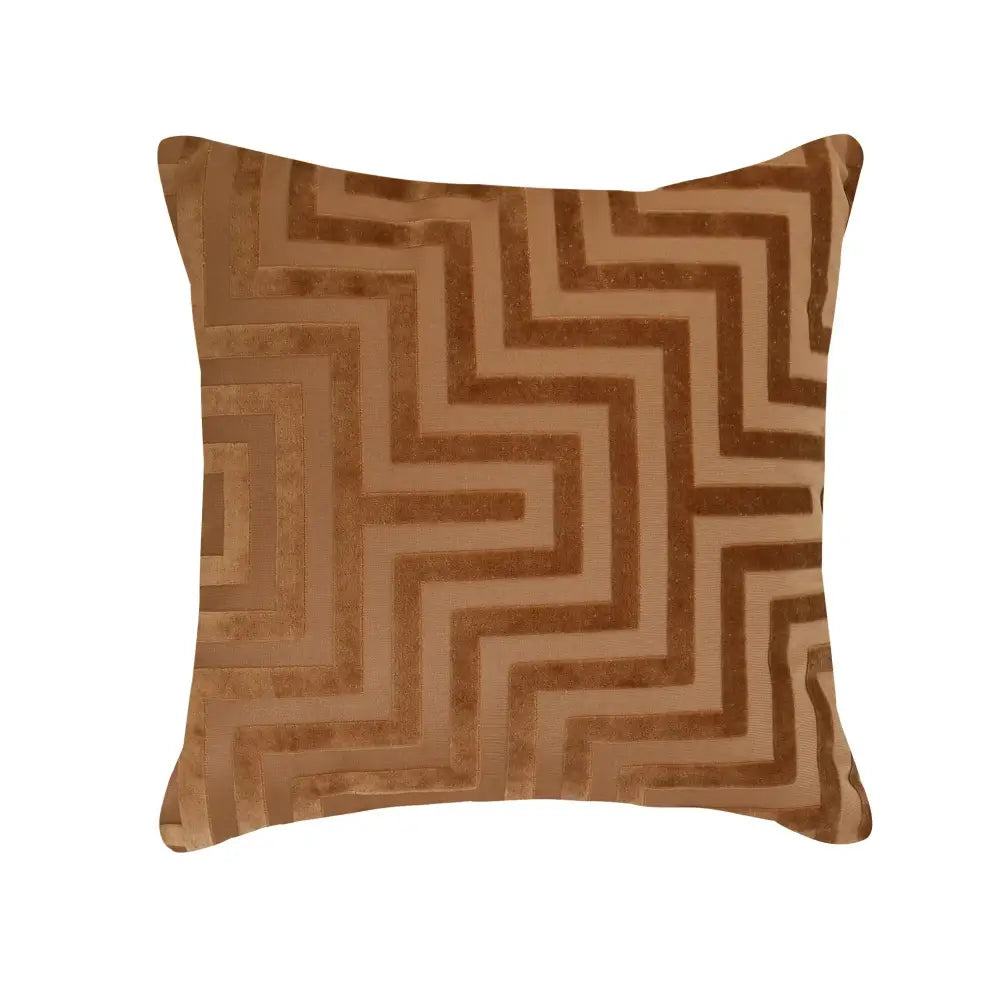 Olive and dark green geometric jacquard throw pillowcase living room