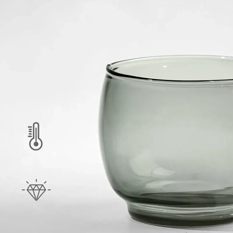 Olive green glass tea cup set for dining room kung fu tea