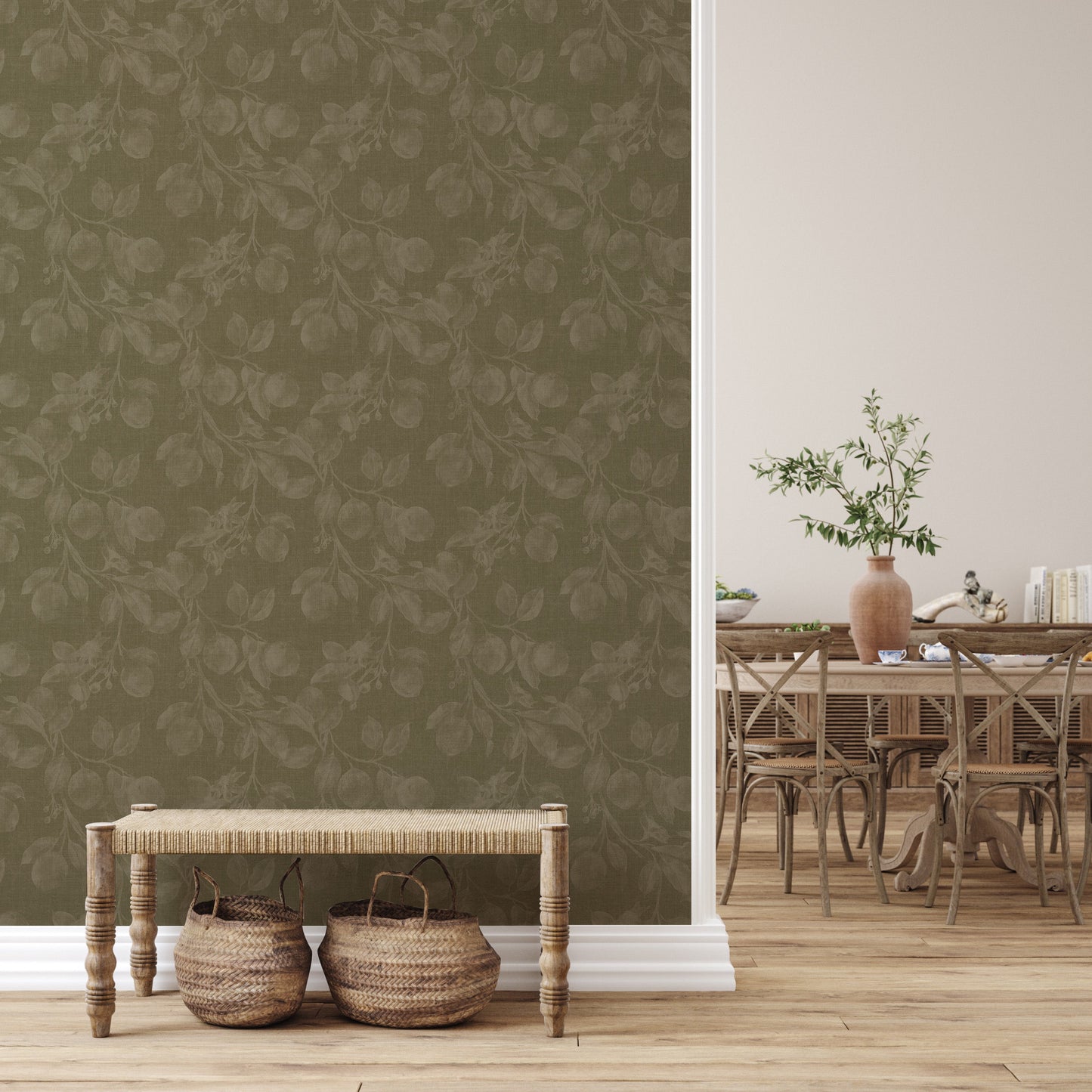 Monica's Orchard Wallpaper by Safari Natalia x Taddy Mikelaites